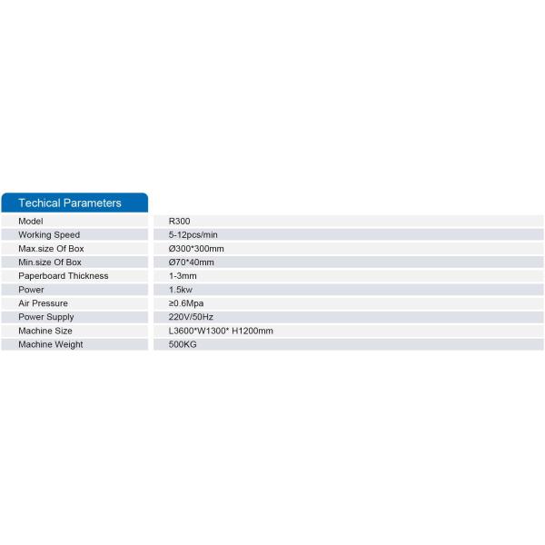 Round Box Wrapping Semi Automatic Rigid Box Making Machine