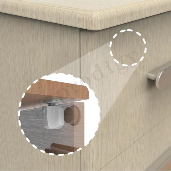 Prevent The Baby From Opening Hidden Adhesive Magnetic Cupboard Lock