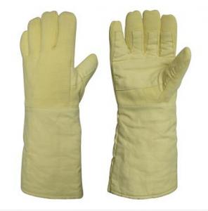 Quality Glass Manufacturing Casting Industry High Temperature 650 Degrees Anti-Cutting Wear Aramid Gloves Hand Protection wholesale