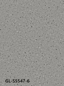 China Impact Resistant Grey Granite Vinyl Flooring 0.3mm Eco Friendly Anti Slip GKBM Greenpy GL-S5547-6 on sale