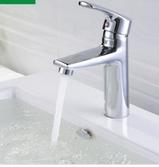 Chrome plated zinc single handle wash hand basin brass faucet