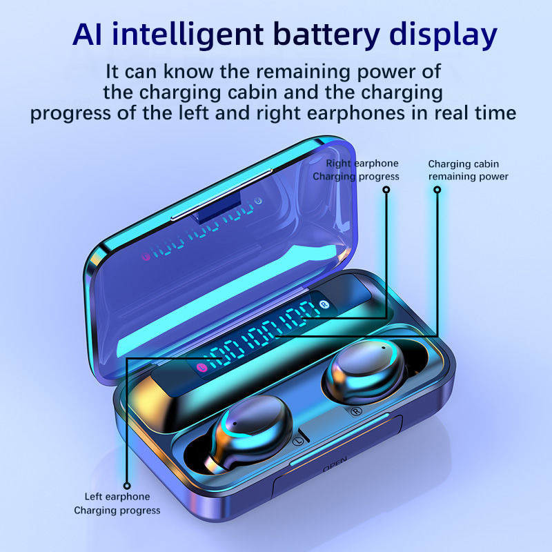 HiFi Stereo Music Bluetooth Wireless Earphone CVC8.0 Noice Canceling With Microphone