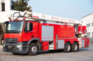 Quality Mercedes Benz 32m Water Tower Aerial Fire Truck with 7T Water and Foam wholesale