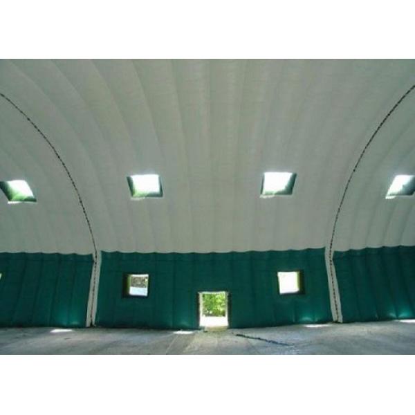 Giant Green Waterproof Outdoor Inflatable Tent Unsealed Sport PVC Tarpaulin