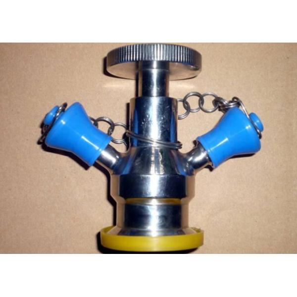 Aseptic Sanitary Sample Valve With Rotary Handle / Key Handle Longer Working Life