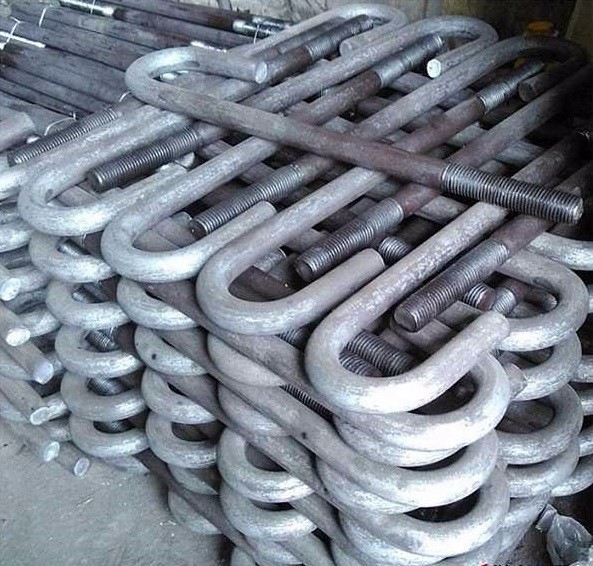 Embedded 7-Shaped M20 Embedded J-Shaped Anchor Bolt With Steel DIN Standard