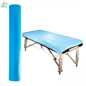 China high density disposable bedsheet roll pp disposable tablecloth roll non woven disposable spunbond table covers bed sheet on sale
