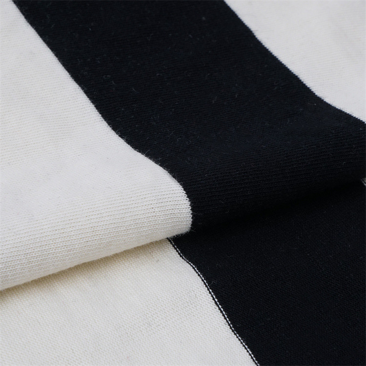 Skin-Friendly Comfortable And Smooth Striped Knit Fabric For Casual Wear