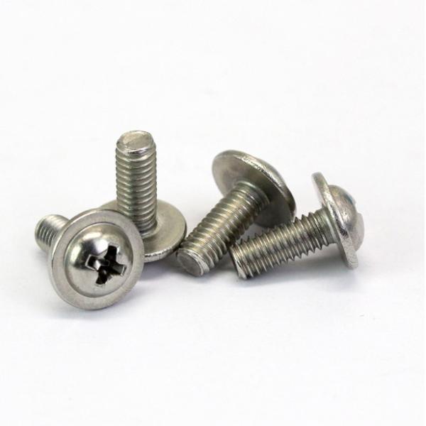 Zinc Plated Din 967 M6 Cross Recessed Pan Head Screw With Collar