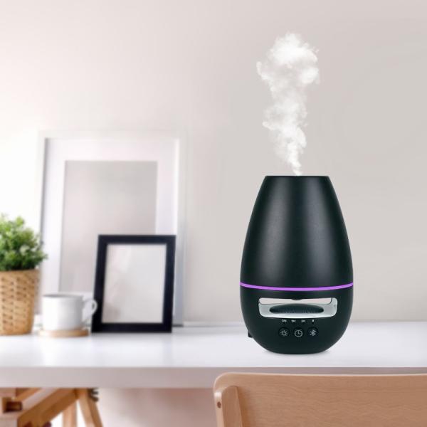Night Light 120ml Diffuser , PP ABS Bluetooth Speaker Aroma Diffuser