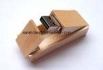 Wooden Foldable USB Flash Drives, 100% Real Capacity USB Memory Sticks