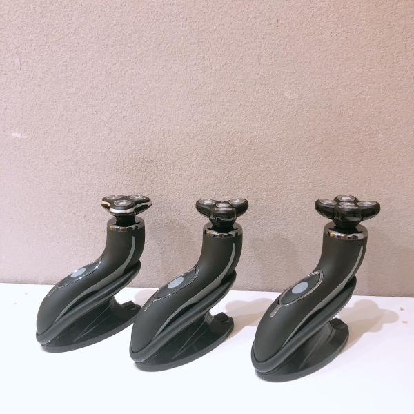 Portable Men's Electric Shaver with Stainless Steel Blade and Plastic Handle for Face Use