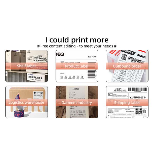 Thermal Line Printing Inkless Desktop Thermal Printer with 160mm/s Black Print Speed