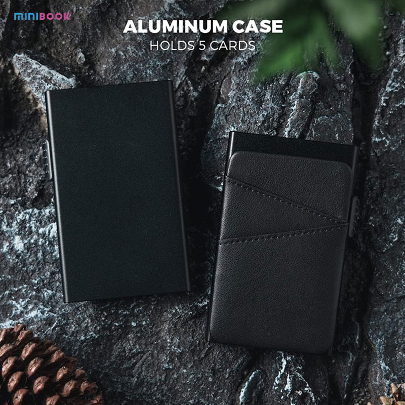 RFID Blocking Credit Card Holder with Slim Design and Leather Slots