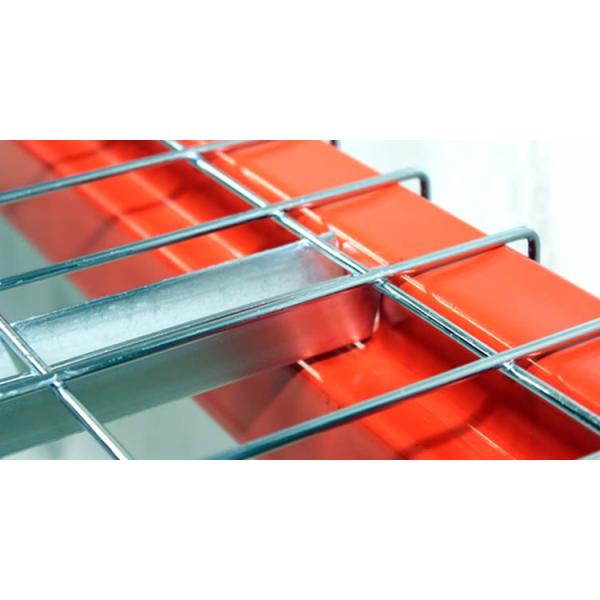 Galvanized Steel 42''x46'' F Channel Wire Mesh Decking Panels for Warehouse Storage