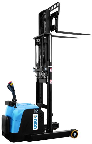 Rider Battery Operated electric Reach Truck , Multi Directional Reach stacker