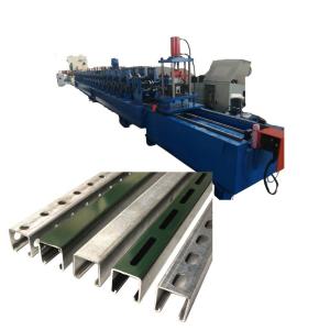 Quality Galvanized Steel Unistrut Channel Roll Forming Machine Z350 2.0-2.5mm P1000 wholesale