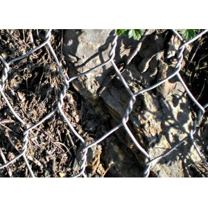 Quality 3.0mm Rockfall Protection Netting 80X100mm Double Twisted Hexagonal Wire Mesh wholesale