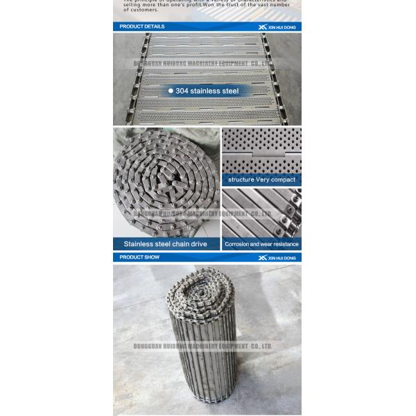Fire Resistant Roller Track Conveyor , Collapsible Roller Conveyor With SS Wire Mesh Chain Link Plate