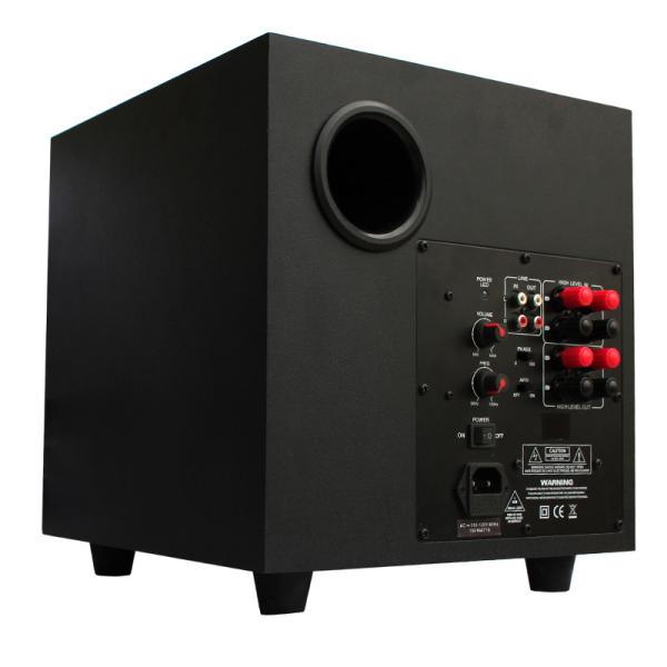 HiFi Home Theater Subwoofer Speaker With 300W Class D Amplifier Wooden Cabinet