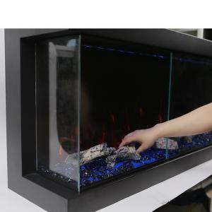 China Indoor Colorful Fire Option Log Crystal Insert Electric Fireplace 60inch 10-50W on sale