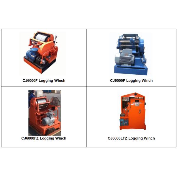 Oilfield CJ6000FLZ Steel Hydraulic Logging Winch With Overload Protection