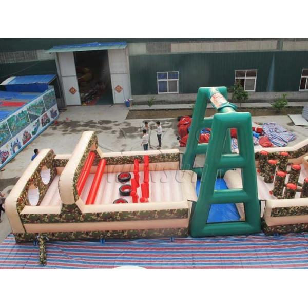 Outdoor Inflatable Sports Games , Boot Camp Inflatable Obstacle Course