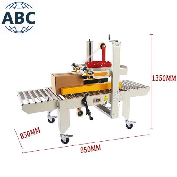 Bottom Tape Carton Sealing Tape Machine Customizable For Corrugated Box