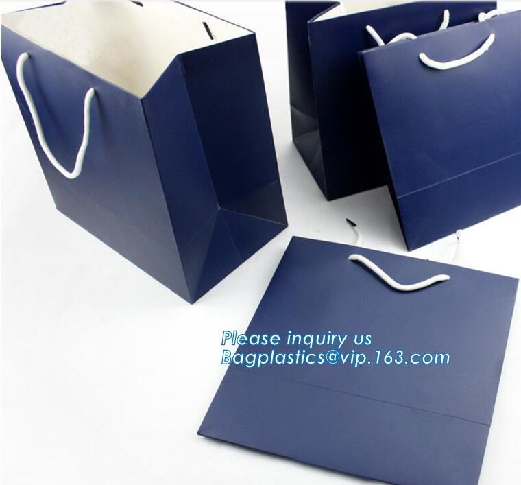 eco friendly paper printed shopping coffee packaging retail bags with handle logo,paper gift shopping bag with red custo