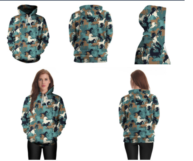 Oversized Printed Womens Camo Tracksuit