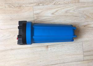 Quality 10 Inch Single O Ring Blue Water Filtration Housing With Air Release Button wholesale