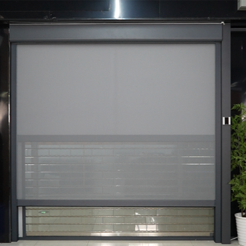 Double-layer zipper roller blind with dual-layer fabric, custom fabric pairing,