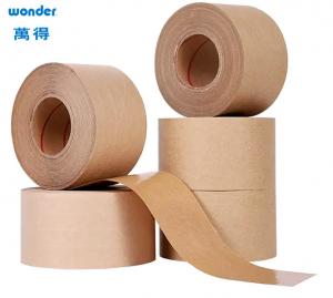 Quality Writable Sealing Water Activated Gummed Kraft Paper Tape 1200mm Width wholesale
