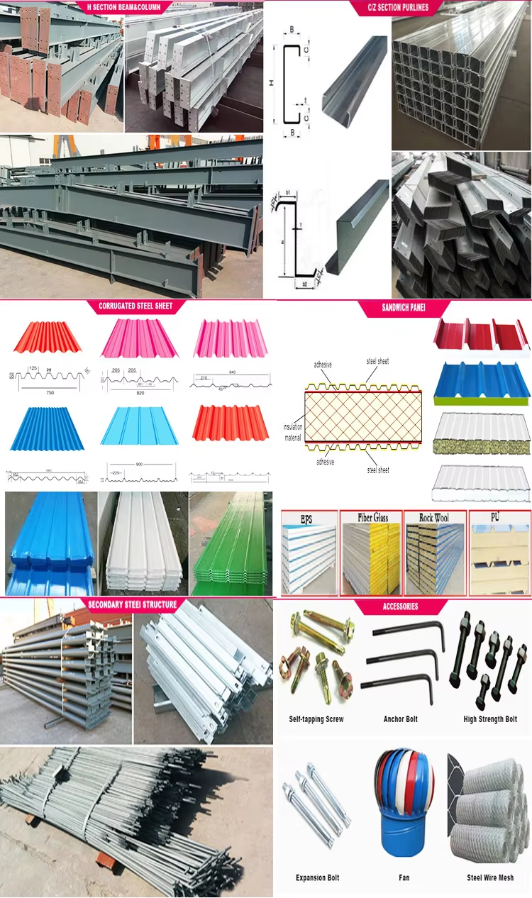 Prefabricated Steel Structure Metal Building Kits: Light-duty Garage, Storage Shed, Welded Workshop, Barn and Warehouse