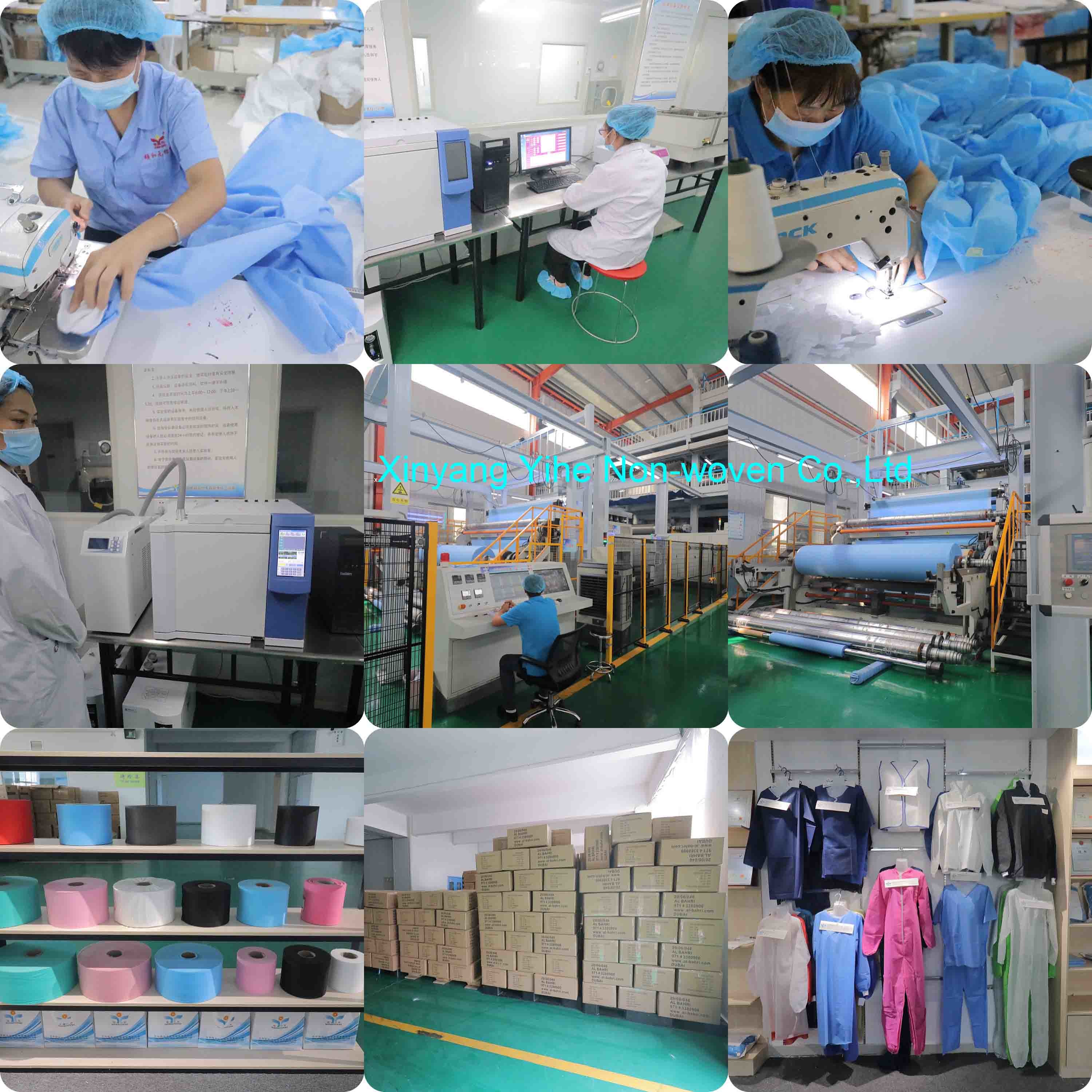 Disposable Non Woven SMS Medical Bouffant Doctor Cap Elastic Surgical Hats