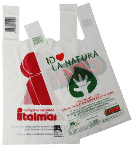 Hot Sale custom Printing 100% biodegradable plastic Shopping Bags