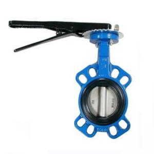 Quality Cast Iron Wafer Type Butterfly Valve , PTFE Butterfly Valve Cast Iron wholesale