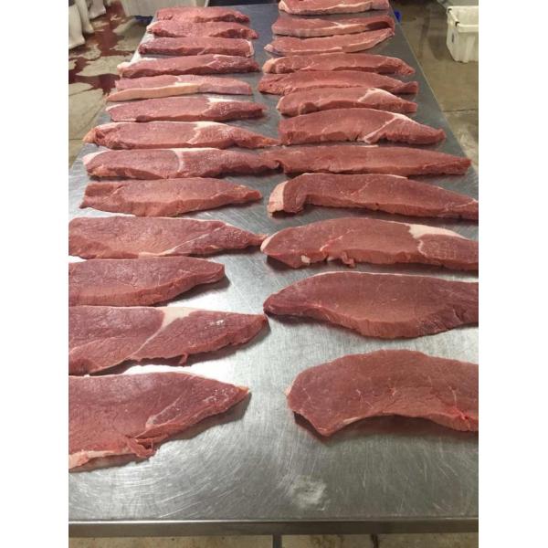 2.2KW Commercial Meat Cutter / Large Type Beef Pork Fish Steak Meat Cutting Machine
