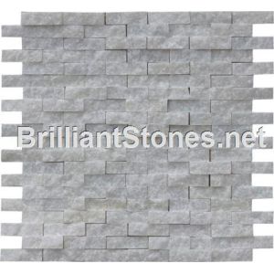 Quality Henan Crystal White Marble Mosaic Split Face wholesale