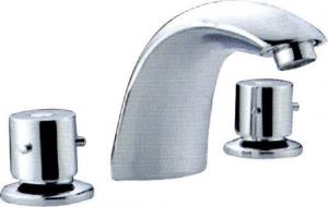 Quality Polished Chrome Deck Mount Tub Faucet Bathtub Mixer Taps with Bubbler Outlet , HN-3B13 wholesale