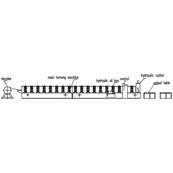 Aluminum Zinc Plating PLC 5000kgs Roofing Sheet Roll Forming Machine