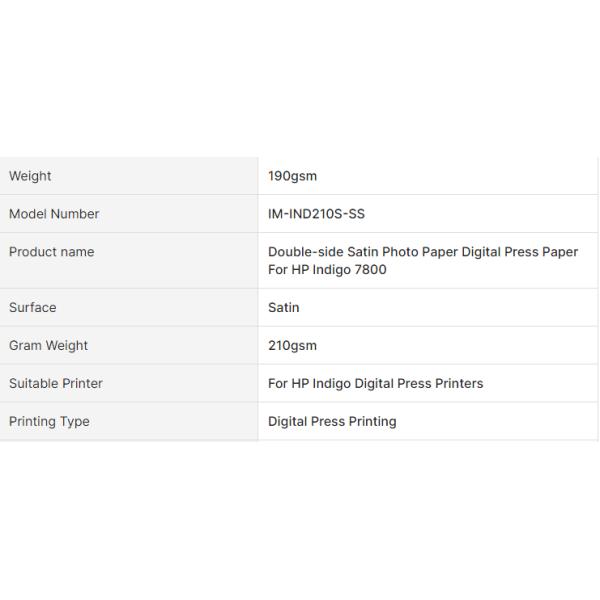 Luste Satin Fast Printable Indigo Paper For Hp Printing