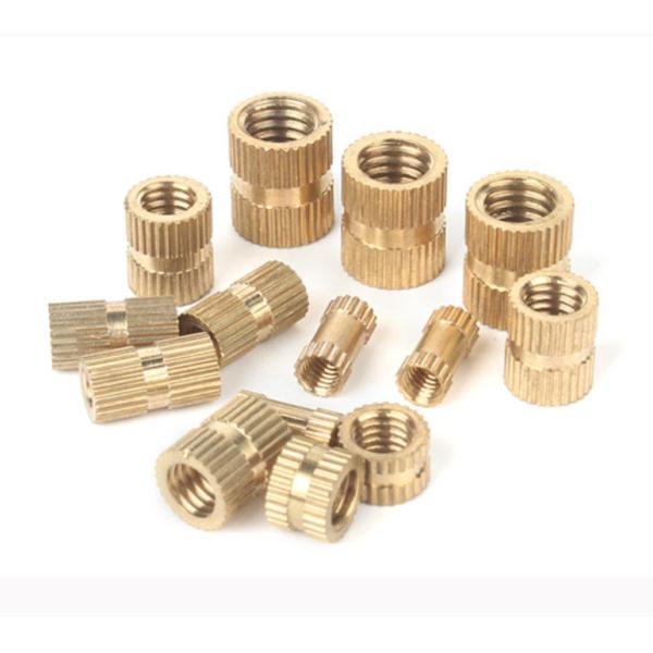 Brass Knurled Inlaid Nut Copper Injection Injection Double Pass Chamfered Knurled Copper Nut Set With Inlaid