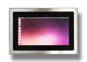 China Silver Panel Mount Windows Embedded Touch Screen Panel PC 2 RS232 Interface on sale