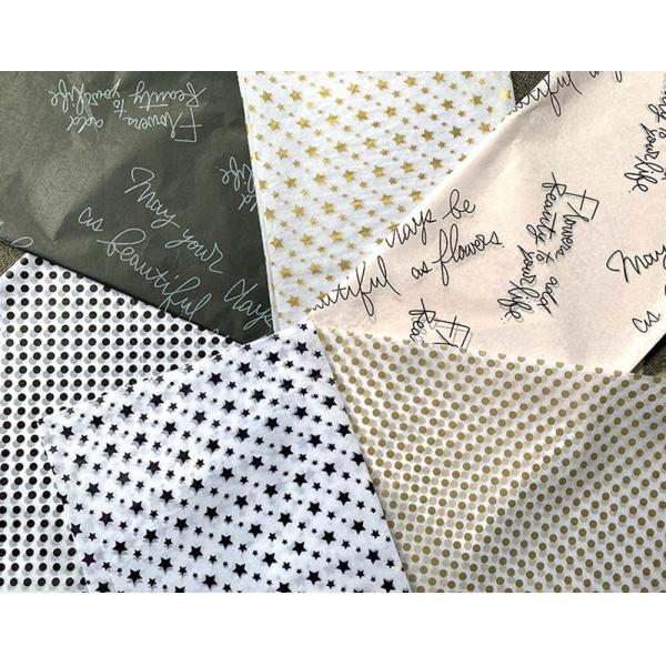 Custom Color 23gsm Logo Printed Tissue Paper Clothing Packaging