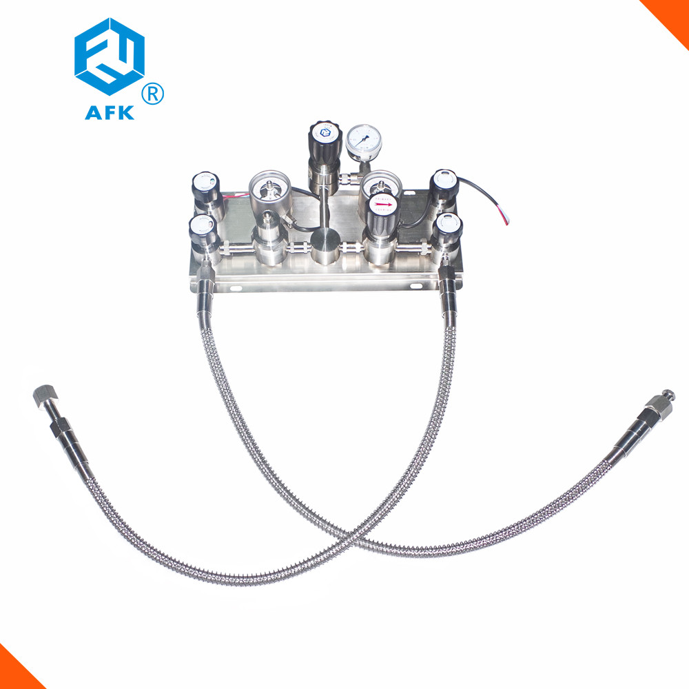 Quality 200 Bar Changeover Manifold , Stainless Steel Changeover Nitrogen Gas Panel wholesale