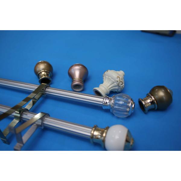 Modern Galvanized Curtain Rods Adjustable 7.2 Metre 0.35mm
