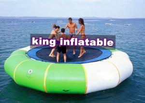 China 0.9mm PVC Tarpaulin Inflatable 5mD Aquatic Water Toy / Trampoline For Water Park on sale