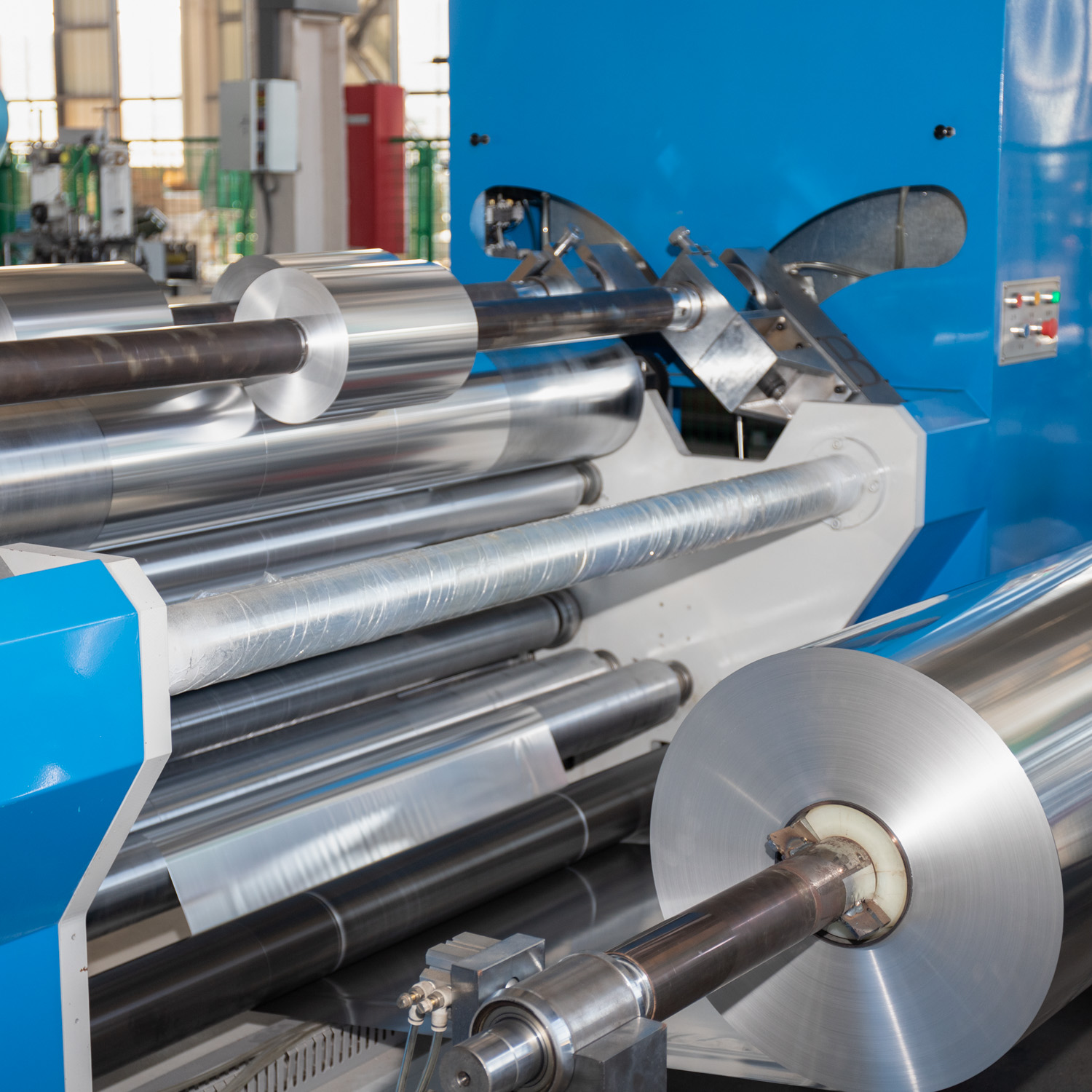 Aluminum Foil Slitting Machine Automatic Grade Automatic Width of Raw Material 120-1600mm