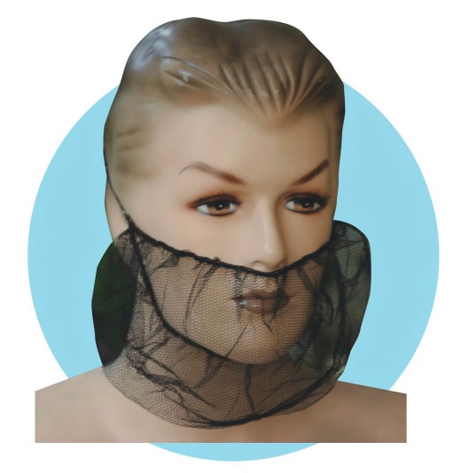Recyclable Disposable Beard Net Nonwoven Waterproofing For Beauty Hospital